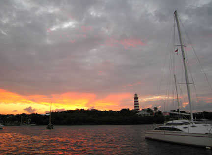 Hopetown Lighthouse in the Abacos
